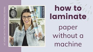 How To Laminate Paper [upl. by Nnayram]