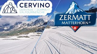 Summer skiing  July conditions in Zermatt and Cervinia [upl. by Ahsikad691]