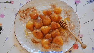 How to make Greek Donuts  Loukoumades  Λουκουμάδες [upl. by Brill]