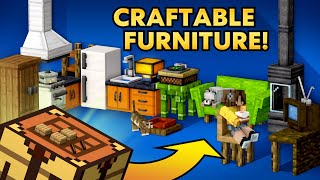 Craftable Furniture  Minecraft Marketplace  Official Trailer [upl. by Asirak]