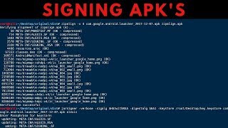 How To Manually Sign APKs with Jarsigner amp Zipalign [upl. by Aglo]