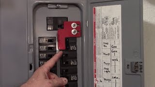 Generator interlock build and installation on the breaker panel [upl. by Esinaej]