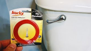 Replacing a Flush Valve Seal  Hard to Flush Toilet [upl. by Glenden]