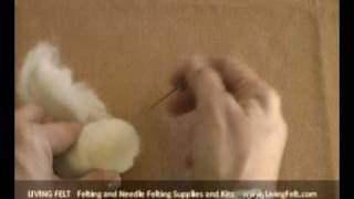 Professional Needle Felting Tutorial Basics1 [upl. by Bibeau]