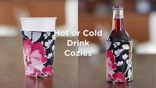 Hot and Cold Drink Cozie Tutorial [upl. by Bunch976]