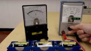 Using the analog voltmeter and the analog ammeter [upl. by Myrle]