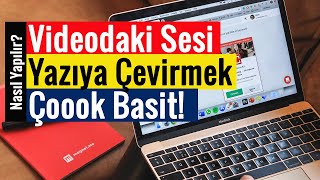 Videodaki Sesi Yazıya Çevirmek  Çoook Basit [upl. by Adnauq]