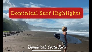 DOMINICAL COSTA RICA  SURF HIGHLIGHTS [upl. by Marsha]