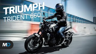 2021 Triumph Trident 660 Review  Beyond the Ride [upl. by Annaj523]