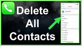 How To Delete All Contacts On iPhone [upl. by Kaule]