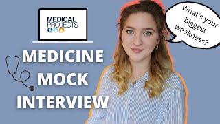 MEDICINE MOCK INTERVIEW  Answering common questions [upl. by Micki]