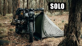 My Solo Moto Camping Setup 2023 [upl. by Pickar783]