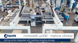 scm morbidelli ux200  mahros climber  drilling centre integrated with loading unloading storage [upl. by Leizahaj]