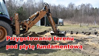 Wykop i wyrównanie terenu pod płytę fundamentową  Cykl 2 Odcinek 3 [upl. by Yoj]