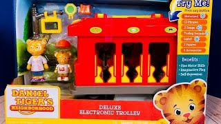 DELUXE ELECTRONIC TROLLEY Toy Opening Daniel Tigers Neighbourhood Unboxing [upl. by Nosduj]