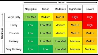 Understanding a Risk Assessment Matrix RAM [upl. by Annaerb]