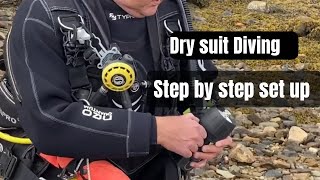 Dry suit diving  full gear set up [upl. by Yehtomit]