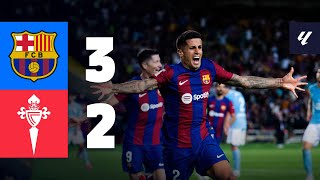 BARÇA 32 CELTA  LALIGA 202324 MD6 [upl. by Zzaj429]