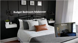 DIY Bedroom Makeover 250 Budget [upl. by Tnilf]