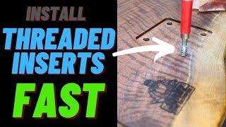 How To Install Threaded Inserts In Wood shorts [upl. by Sivie959]