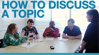 How to discuss a topic in a group [upl. by Essyle]