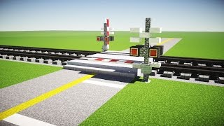 Minecraft Railroad Crossing Tutorial [upl. by Gotthelf]