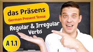 German Tenses  The German Present Tense Explained  A1 Beginner [upl. by Jilli639]