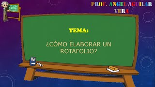 ¿Cómo elaborar un Rotafolio [upl. by Auqenes376]