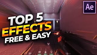 Top 5 Effects for Valorant Montages  Edits and How to Make Them NO PLUGINS Tutorial [upl. by Yelrebma]