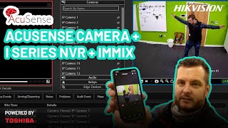 Hikvision Acusense with I Series NVR  Immix Solution [upl. by Dannon]