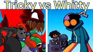 Whitty VS The FullAss Tricky FULL WEEK HARD  Friday Night Funkin Mod [upl. by Lovmilla268]