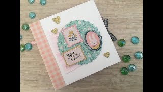 TUTORIAL  Álbum scrapbooking FÁCIL para principiantes [upl. by Dee]