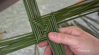 Making a St Brigid’s Cross  an Easy Step by Step Guide [upl. by Obed]