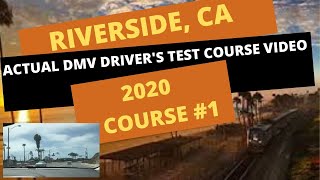 ACTUAL TEST ROUTE Riverside DMV West Behind The Wheel Drivers License Training Online Course Video [upl. by Aifoz]