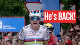 Remco Evenepoel WINS AGAIN The Clasica San Sebastian 2023 [upl. by Airotkciv898]