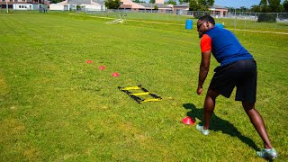 3 Cone Drills for WIDE RECEIVERS College Drills [upl. by Stouffer]