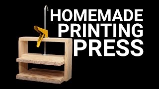 How To Make a Simple Printing Press [upl. by Solram]