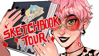 MY FIRST SKETCHBOOK TOUR  exploring the first sketchbook I ever completed [upl. by Nileuqay]