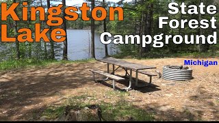 Kingston Lake Michigan State Forest Campground Overview [upl. by Elnar891]