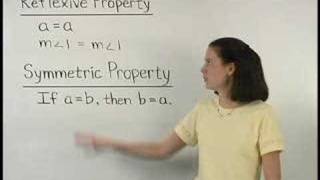 Reflexive Property and Symmetric Property  MathHelpcom [upl. by Ayatnohs]