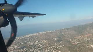 Sky Express  ATR 72600  Landing in Athens [upl. by Slaby]