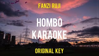 Hombo Karaoke Original Key  Fanzi Ruji [upl. by Ittam]