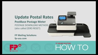 Update Rates on PostBase Mini Postage Meter via Postage Download [upl. by Dan289]