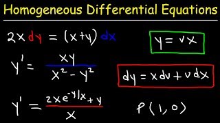 Homogeneous Differential Equations [upl. by Dlanger636]