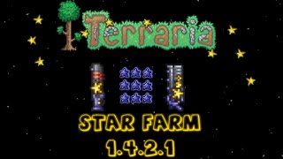 Terraria 1421 StarbridgeFalling Star Farm Tutorial [upl. by Annayehc]