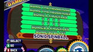 Sonic Mega Collection Walkthrough part 1  Games [upl. by Vidda]