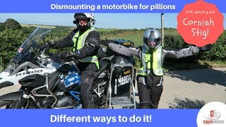 How to dismount your motorbike  with a Pillion [upl. by Neeluj809]