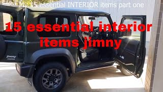 Jimny 15 essential interior items [upl. by Naesar315]