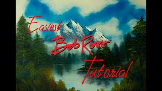 The Easiest Bob Ross Painting Tutorial [upl. by Irot511]