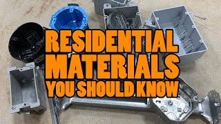 RESIDENTIAL ELECTRICAL MATERIALS Apprentice Electricians Should Know [upl. by Okomot250]